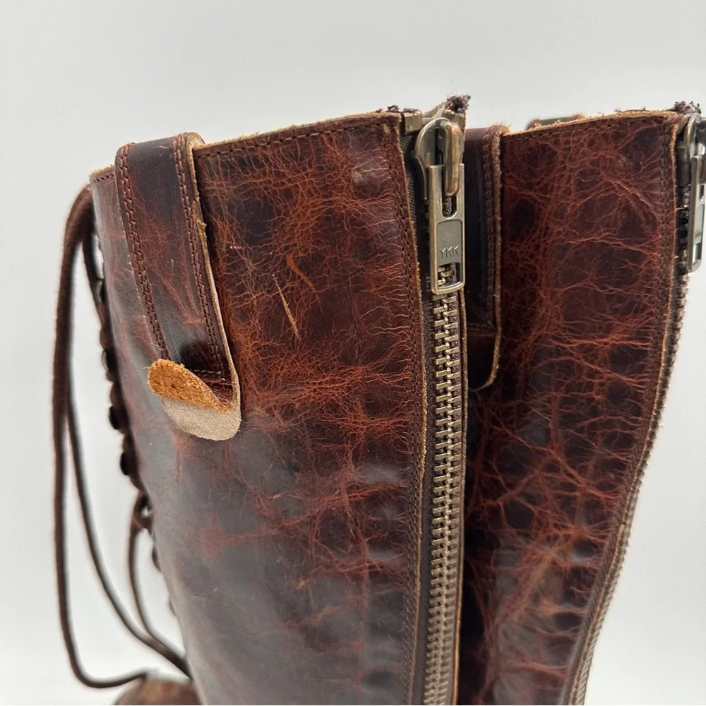 Flawed Freebird By Steven Grany Brown Leather Boots - Picture 6 of 15